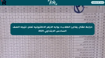 «رابط فعّال يفاجئ الطلاب» بوابة الأزهر الإلكترونية تعلن نتيجة الصف السادس الابتدائي 2025